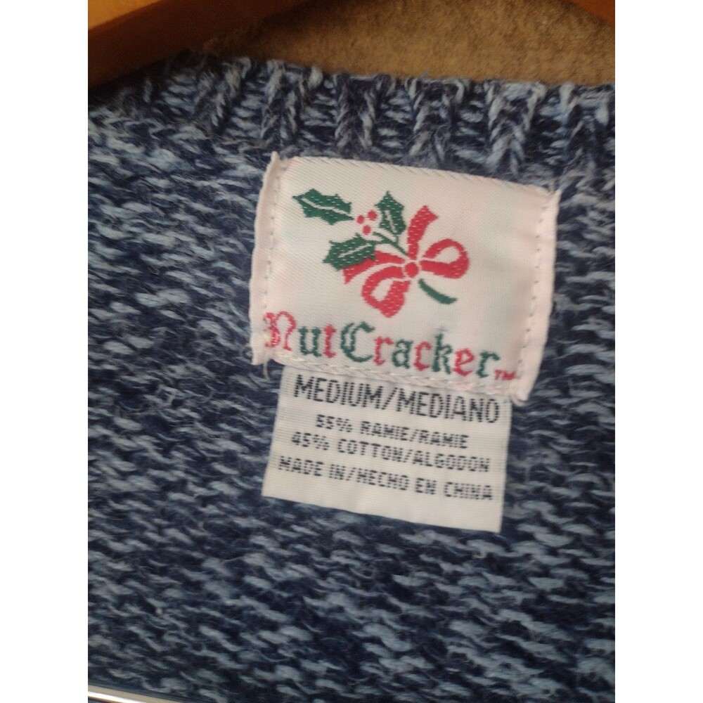 Nutcracker Ramie Cotton Blue Patchwork Cardinal H… - image 5